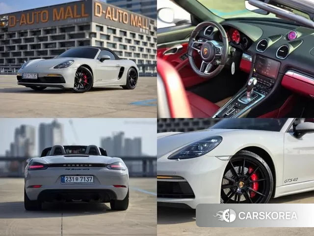 Porsche 718 Boxster 2022 Серебристо-серый из Кореи