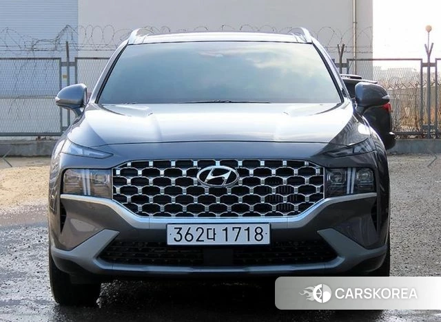 Hyundai The New Santa Fe 2021 Серебристо-серый из Кореи