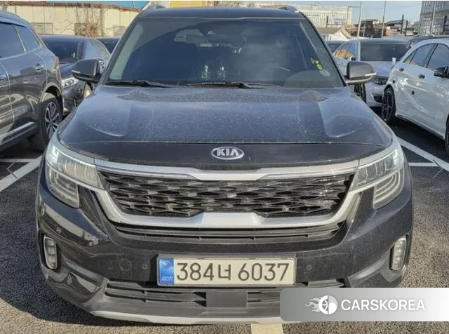 Kia Seltos 2021 Черный из Кореи