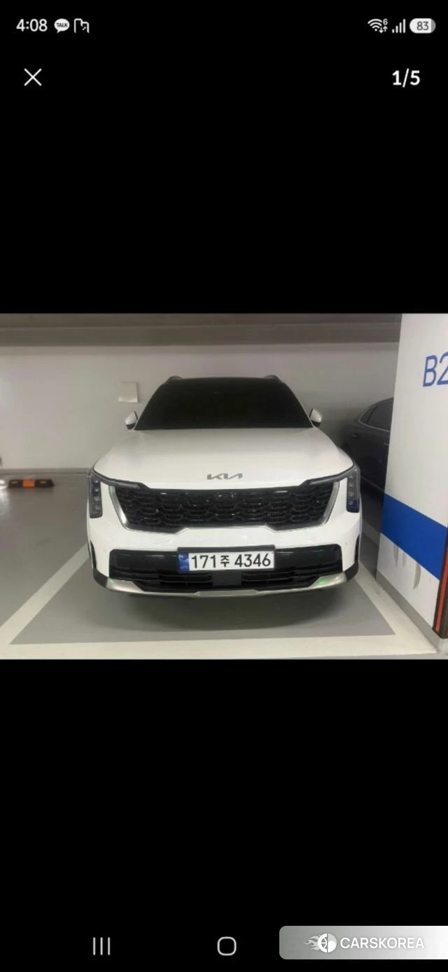 Kia The New Sorento 4th Generation 2024 Белый из Кореи