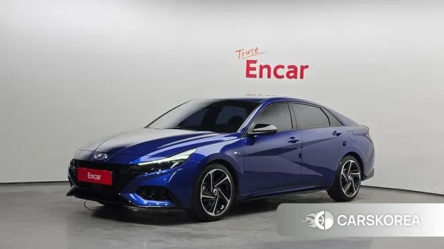 Hyundai Avante (CN7) 2021 Синий из Кореи