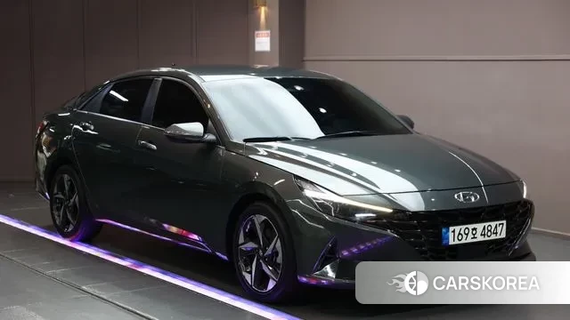 Hyundai Avante (CN7) 2021 Серый из Кореи