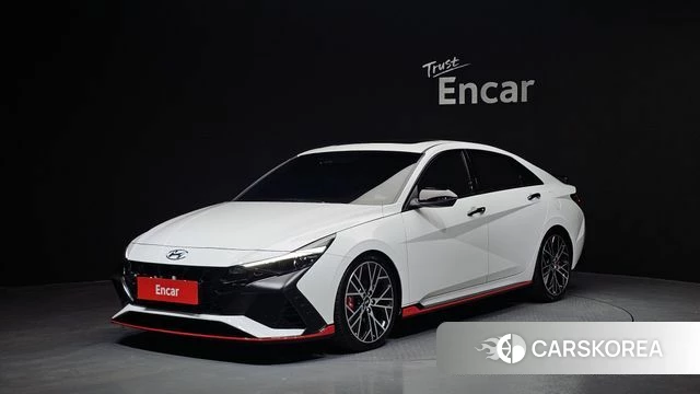 Hyundai Avante (CN7) 2021 Белый из Кореи