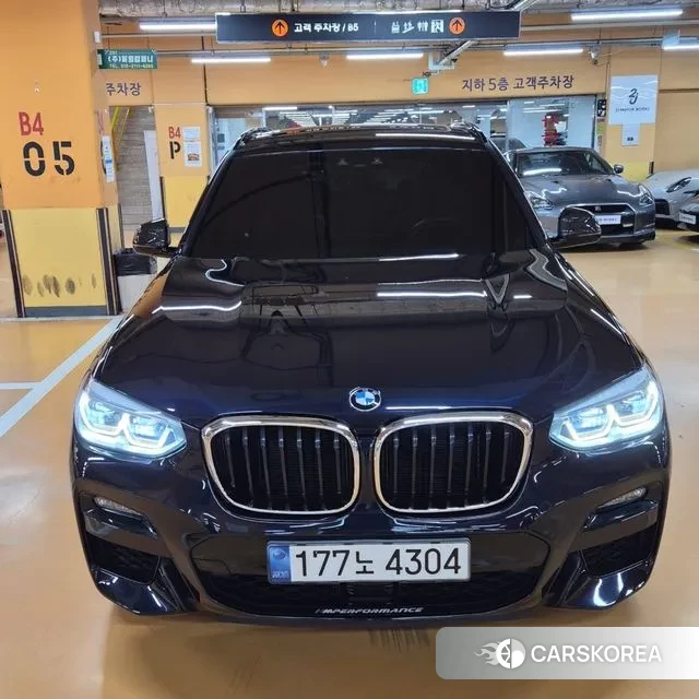 BMW X3 (G01) 2021 Черный из Кореи