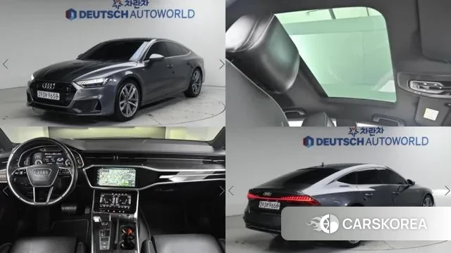 Audi A7 (4K) 2020 Серый из Кореи