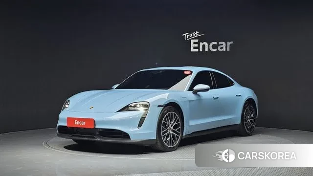 Porsche Taycan 2023 Небесно-голубой из Кореи