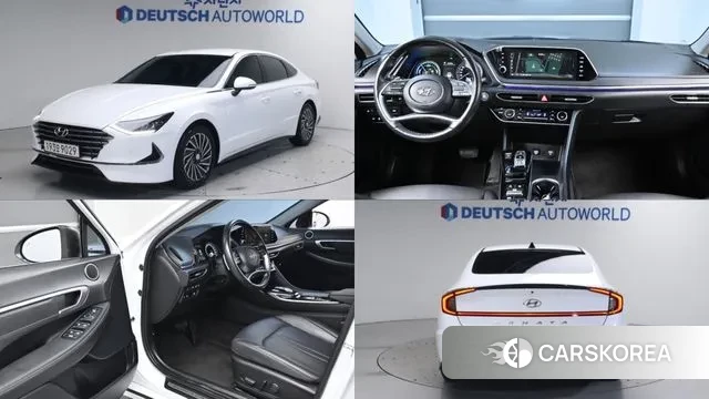 Hyundai Sonata Hybrid (DN8) 2021 Белый из Кореи