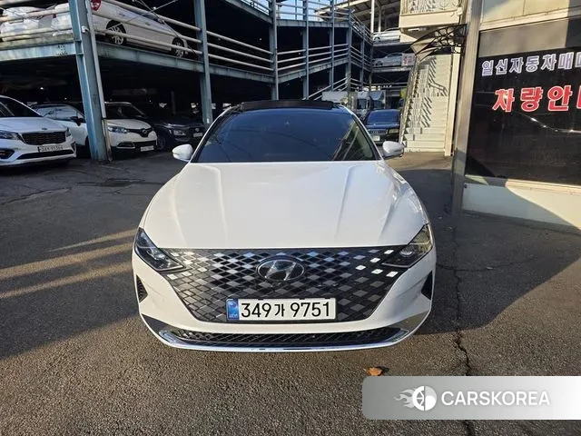 Hyundai The New Grandeur IG Hybrid 2021 Белый из Кореи