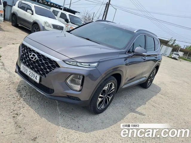 Hyundai Santa Fe TM 2019 Серебристо-серый из Кореи