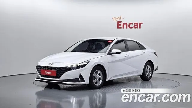 Hyundai Avante (CN7) 2021 Белый из Кореи