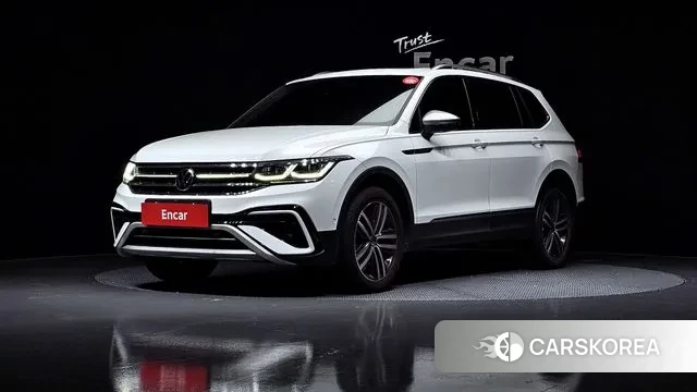 Volkswagen Tiguan Allspace 2022 Белый из Кореи