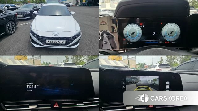 Hyundai Avante (CN7) 2020 Белый из Кореи