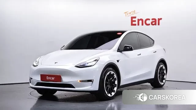 Tesla Model Y 2021 Белый из Кореи