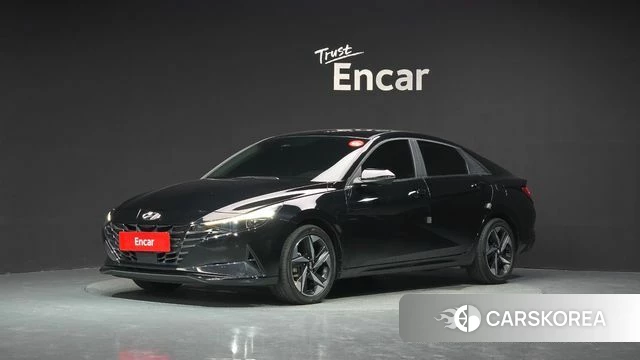 Hyundai Avante Hybrid (CN7) 2023 Черный из Кореи