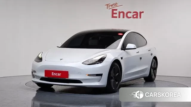 Tesla Model 3 2021 Белый из Кореи