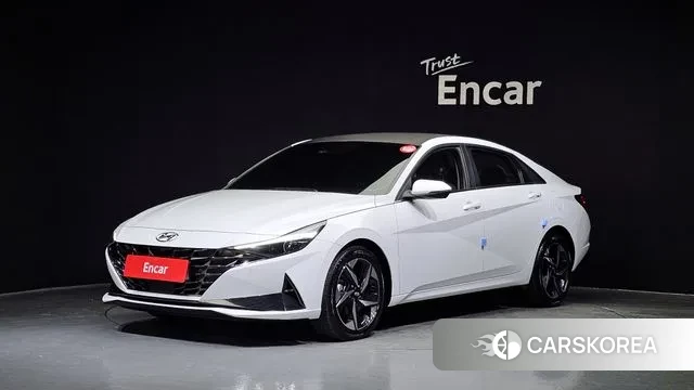 Hyundai Avante (CN7) 2021 Белый из Кореи
