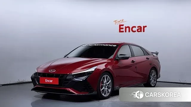 Hyundai Avante (CN7) 2023 Красный из Кореи