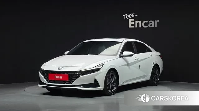 Hyundai Avante (CN7) 2022 Белый из Кореи