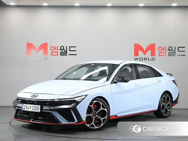 Hyundai The New Avante (CN7) 2025 Небесно-голубой из Кореи