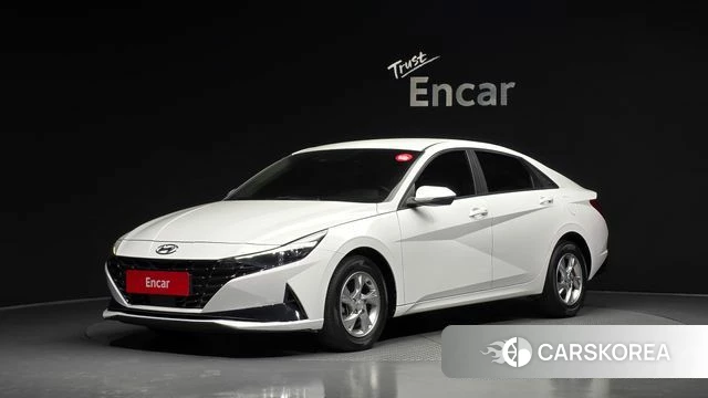 Hyundai Avante (CN7) 2022 Белый из Кореи