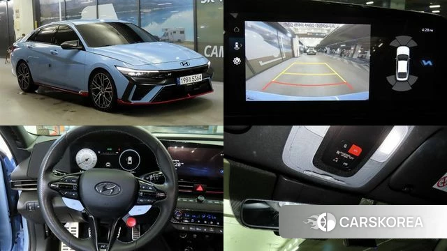 Hyundai Avante (CN7) 2022 Синий из Кореи