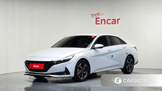 Hyundai Avante (CN7) 2021 Белый из Кореи