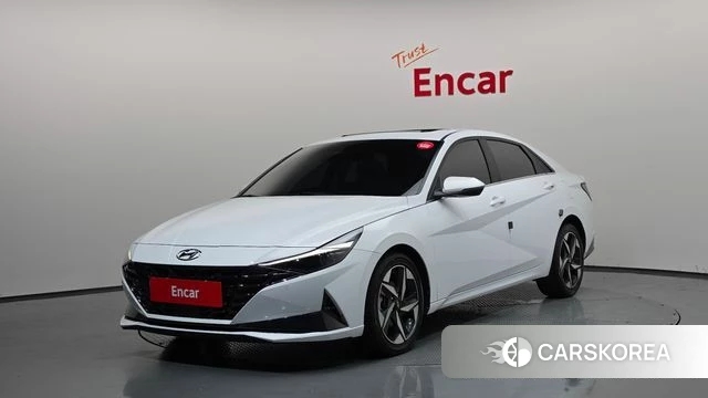 Hyundai Avante (CN7) 2021 Белый из Кореи