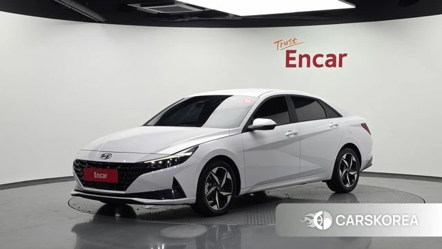Hyundai Avante Hybrid (CN7) 2022 Белый из Кореи