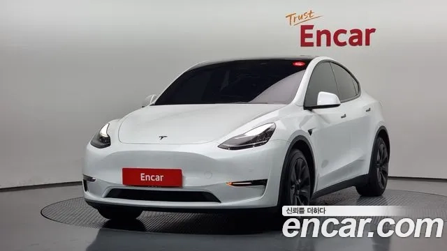 Tesla Model Y 2021 Белый из Кореи