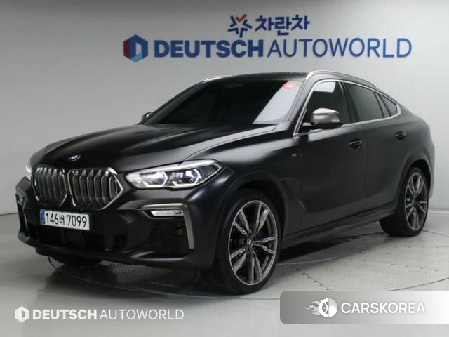 BMW X6 (G06) 2020 Черный из Кореи