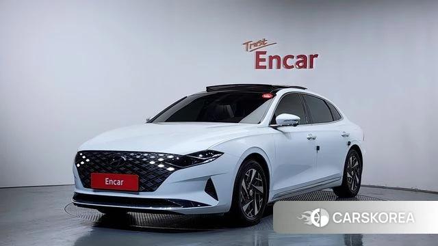 Hyundai The New Grandeur IG Hybrid 2021 Белый из Кореи
