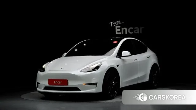 Tesla Model Y 2021 Белый из Кореи