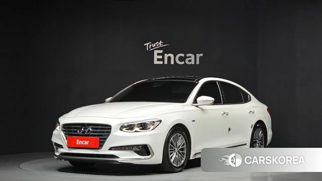 Hyundai Grandeur IG Hybrid 2018 Белый из Кореи