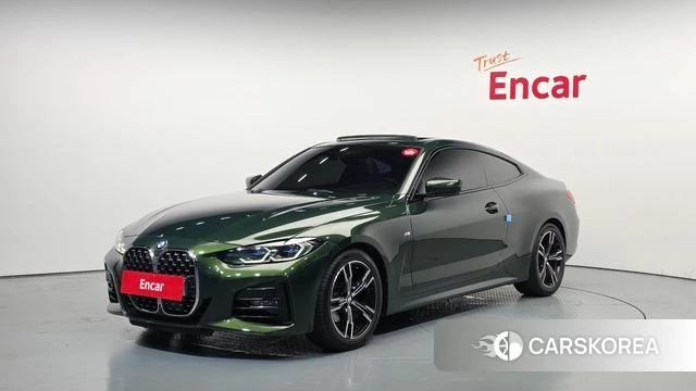 BMW 4 Series (G22) 2022 Зеленый из Кореи