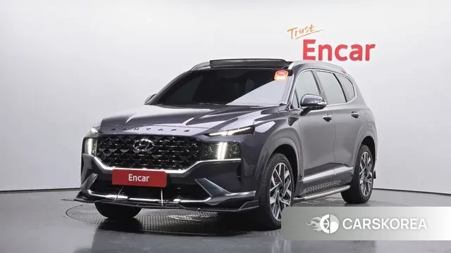 Hyundai The New Santa Fe 2021 Серый из Кореи