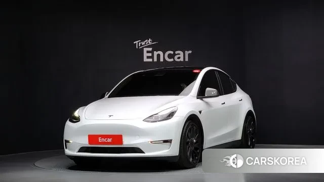 Tesla Model Y 2022 Белый из Кореи