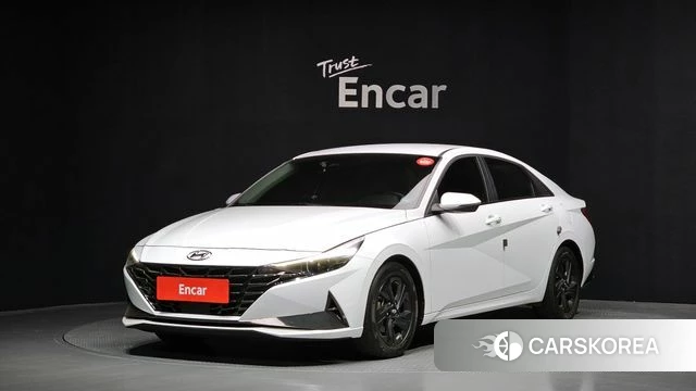 Hyundai Avante Hybrid (CN7) 2022 Белый из Кореи