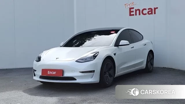 Tesla Model 3 2021 Белый из Кореи