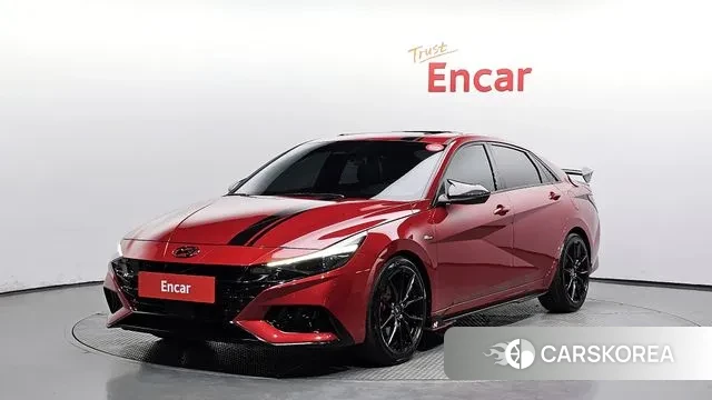 Hyundai Avante (CN7) 2021 Красный из Кореи