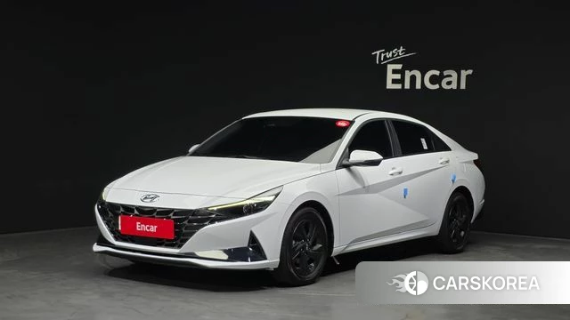Hyundai Avante (CN7) 2022 Белый из Кореи