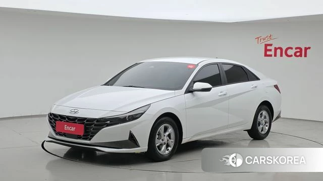 Hyundai Avante (CN7) 2021 Белый из Кореи