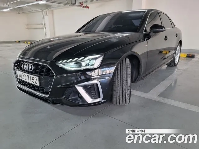 Audi A4 (B9) 2021 Черный из Кореи