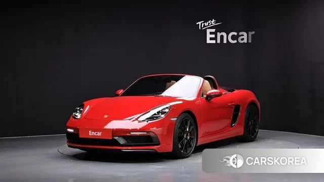 Porsche 718 Boxster 2023 Красный из Кореи