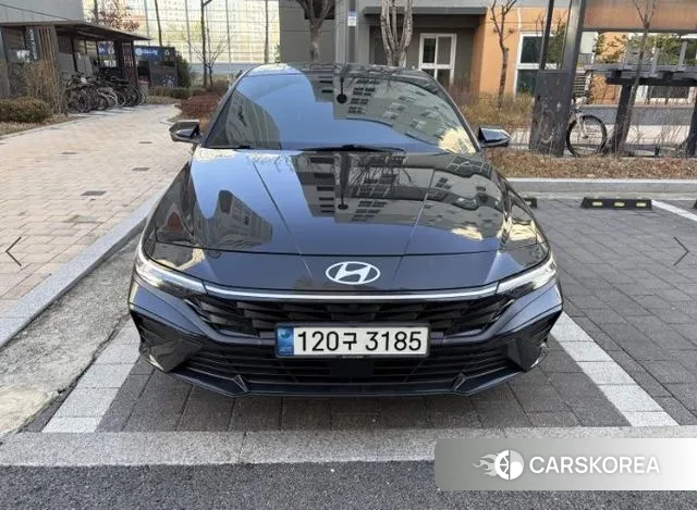 Hyundai The New Avante (CN7) 2023 Черный из Кореи