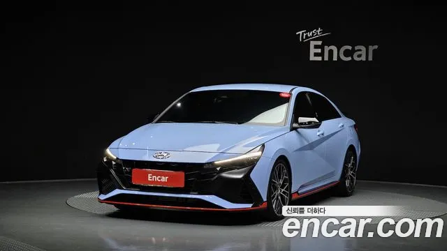 Hyundai Avante (CN7) 2022 Небесно-голубой из Кореи