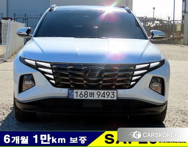 Hyundai Tucson Hybrid (NX4) 2021 Белый из Кореи