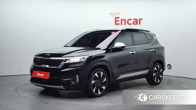 Kia Seltos 2021 Черный из Кореи