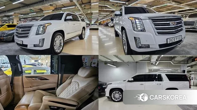 Cadillac Escalade 2018 Белый из Кореи