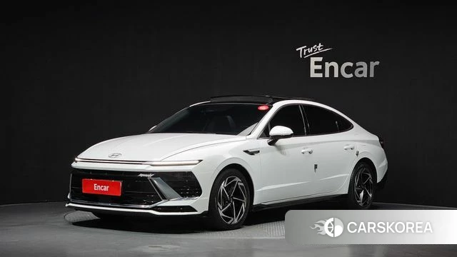 Hyundai Sonata D Edge Hybrid (DN8) 2023 Белый из Кореи