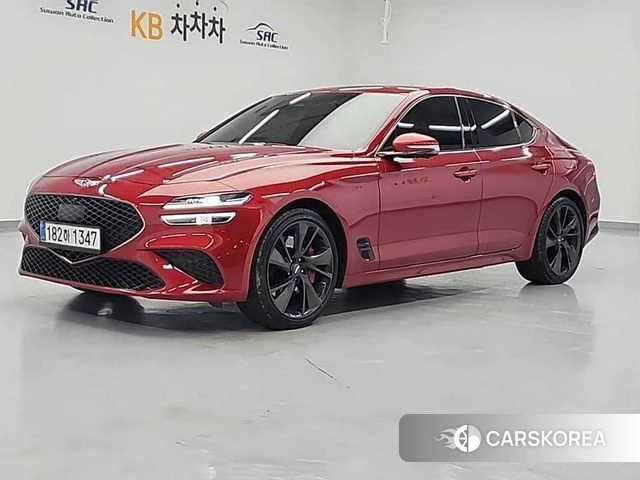 Genesis The New G70 2021 Красный из Кореи